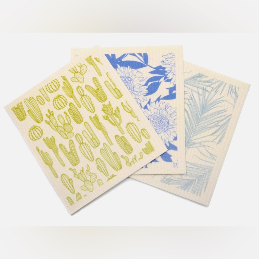 New • Designworks Inc. • Eco-Friendly • Swedish Dishcloths • Set of 3